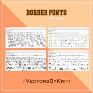 Border Fonts Bundel
